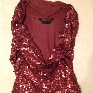 BCBG MaxAzria sequin sleeveless top